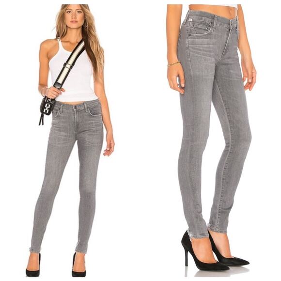 Citizens Of Humanity Denim - Citizens of Humanity Premium Vintage Rocket High Rise Skinny Jeans in Statuette